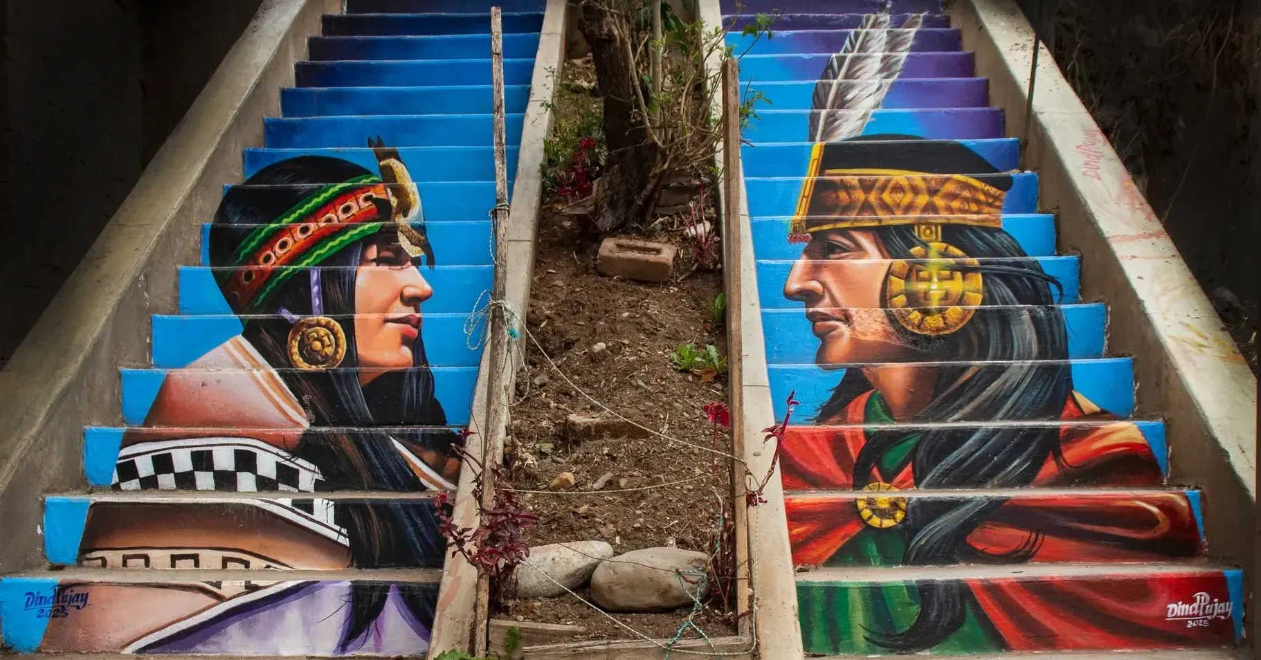 Ruta de Murales - Punto de interés 7: Santos, Inca, Ángeles, Almendros (foto 6)